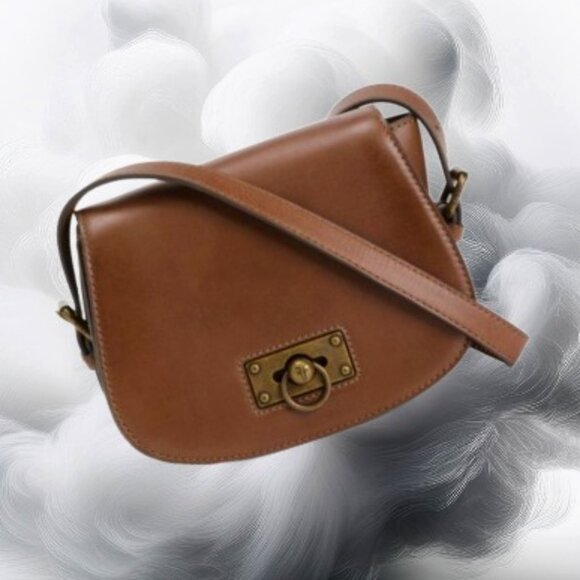 Frye Handbags - Frye Farrah Dark Brown Crossbody Shoulder Saddlebag Style (NWT)